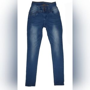 Bamboo Womens Jeans Size 00 Blue Denim Stretch Skinny